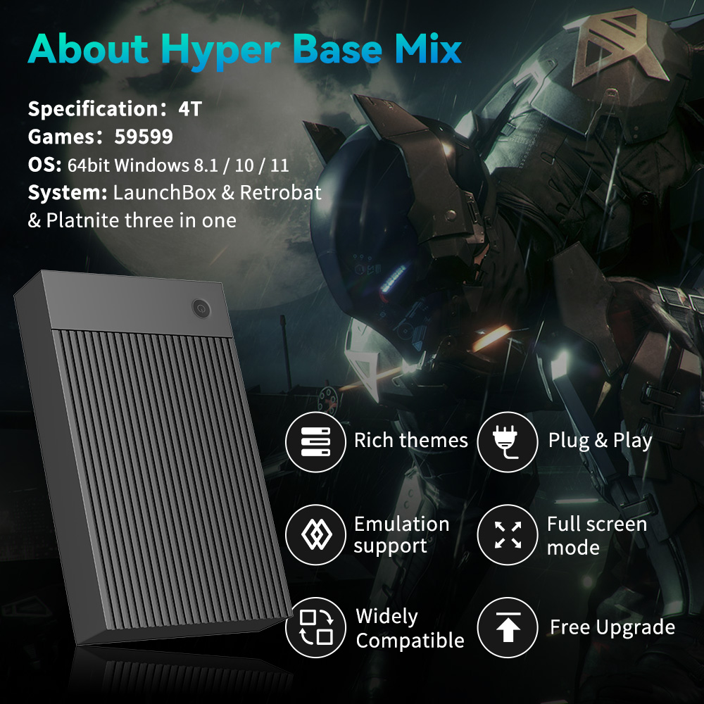 Hyper Base Mix 4TB Game Consol - огляд і ціна Retro Gaming N64
