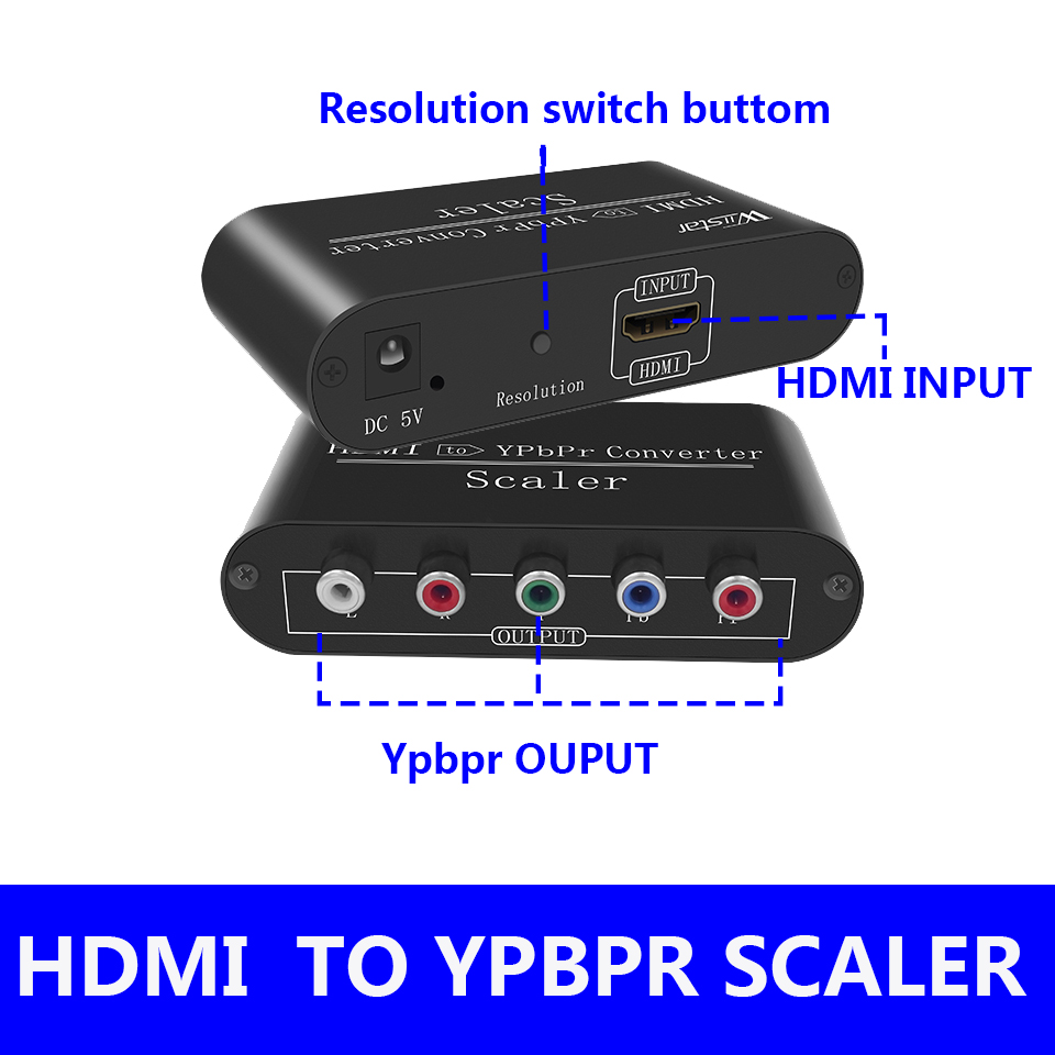 1080P HDMI to component Ypbpr  - огляд і ціна Scart To Hdmi