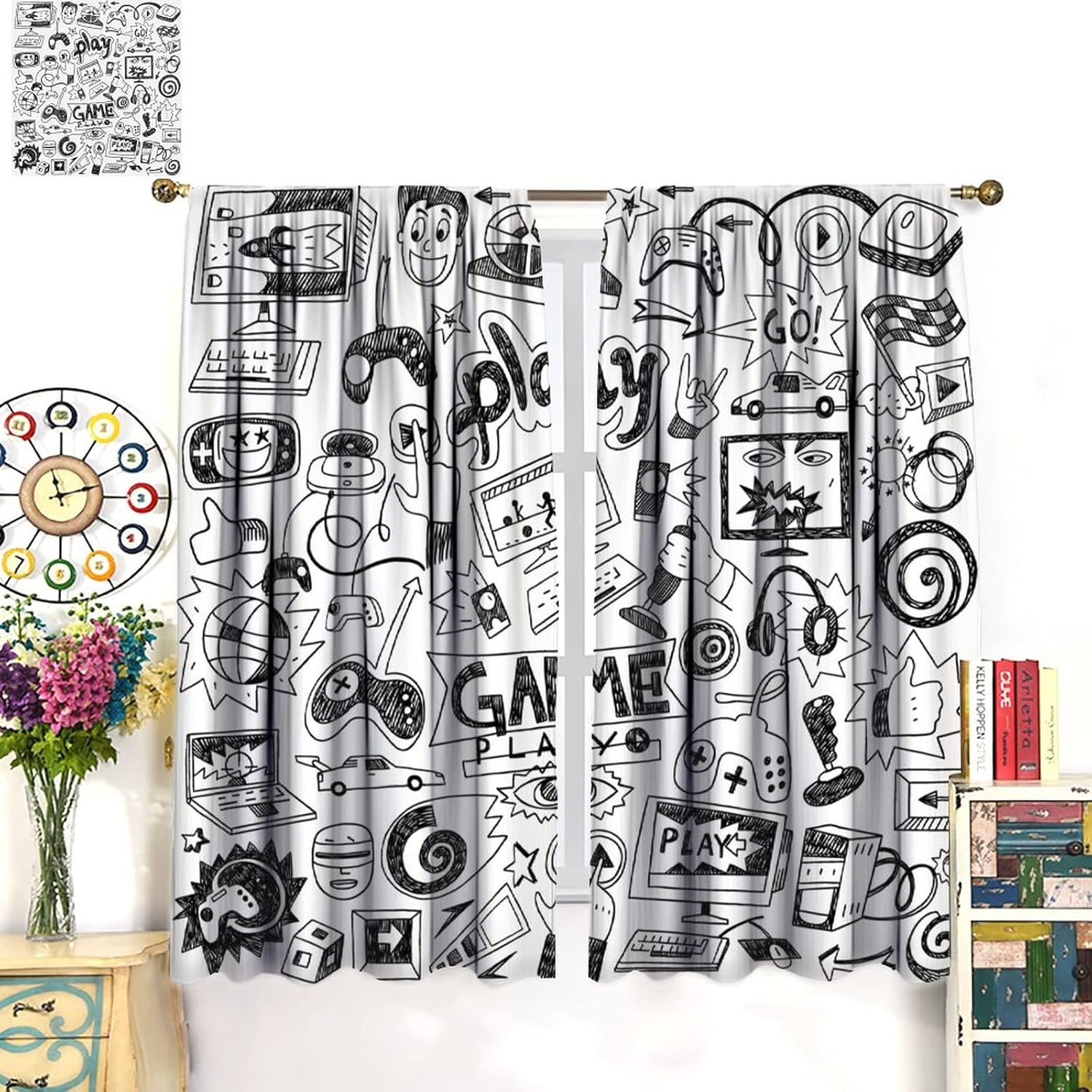 Gaming Video Game Curtain Deco - огляд і ціна Retro Gaming Youtube